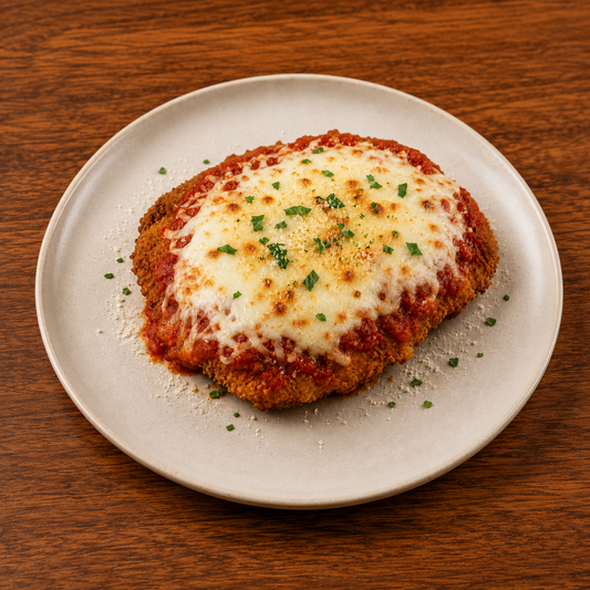 Proteinchickenparmwithfortesauce
