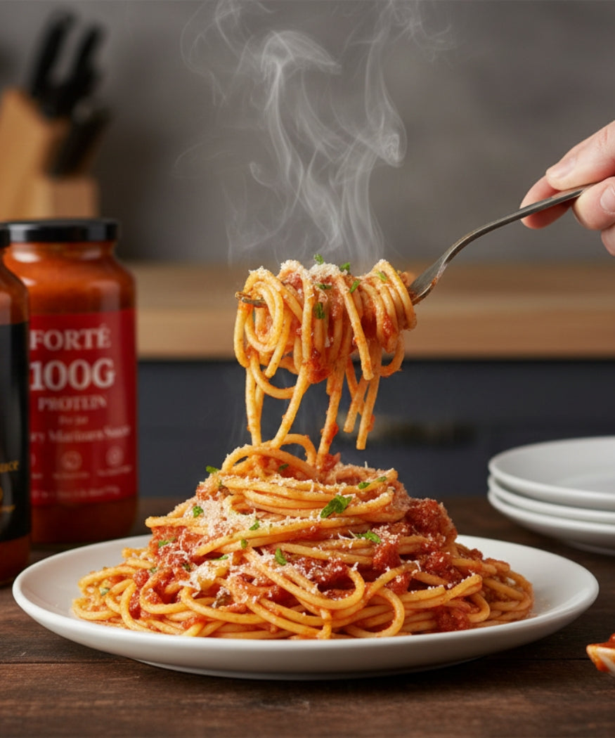 delicious food photo (pasta twirl or pizza pull) 